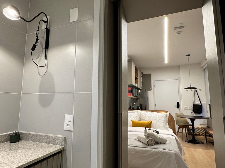 Métrô Paraíso Meilleur Studio Design, Très Équipé