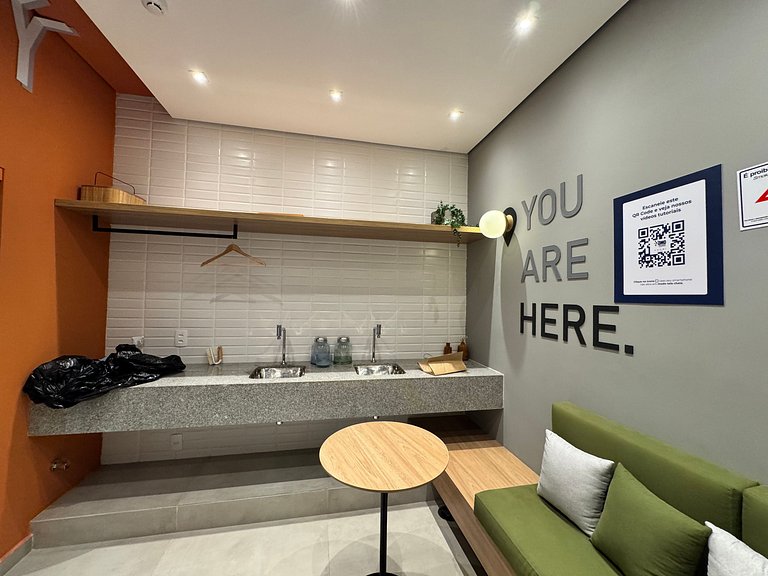 Via Komforto 1113 Moema: Piscina y Gimnasio +Metro